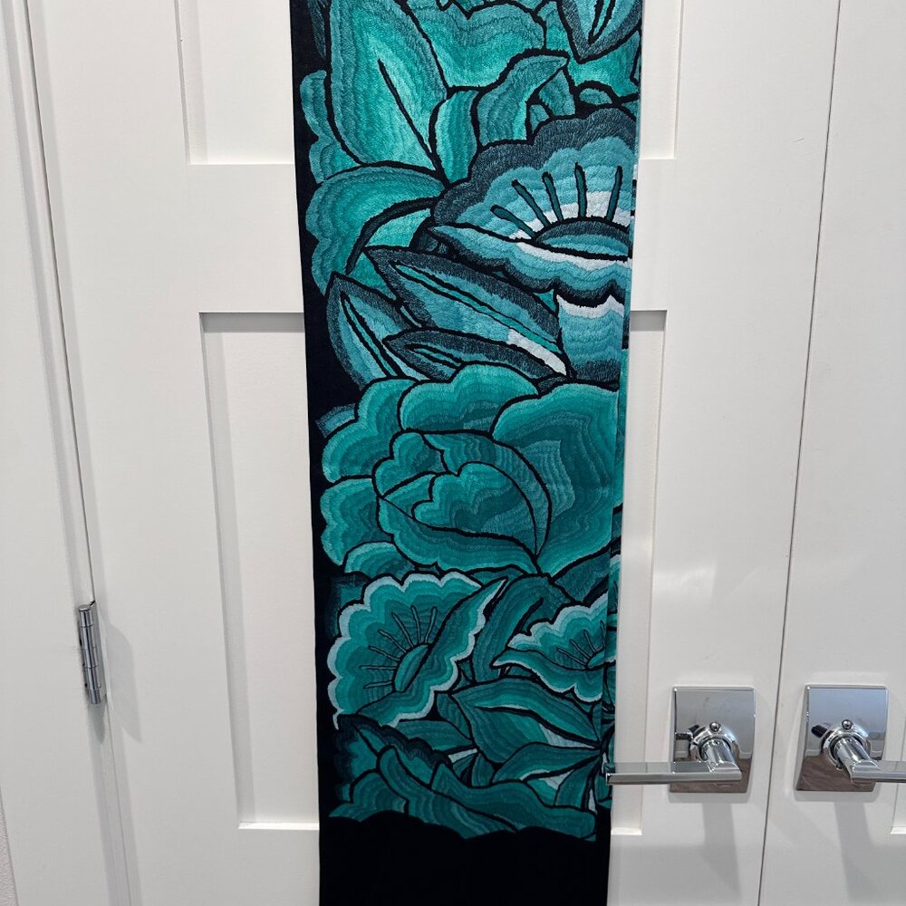 Pineda Covalin Istmo Silk Long Scarf, Double Sided - Picture 2 of 3